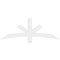 Ekena Millwork Alberta Architectural Grade PVC Gable Bracket, 60"W x 22 1/2"H x 2"D x 4"F, 9/12 Pitch GBP060X23X0204ALB00 - alternate 4